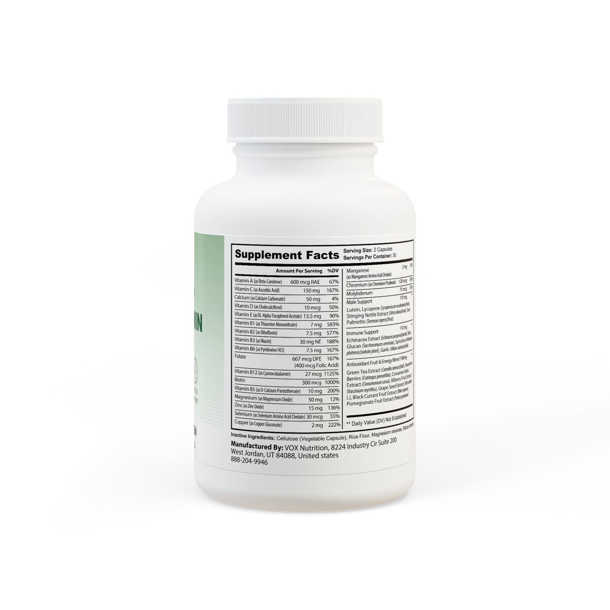 Multivitamin for Men Supplement (60 Capsules)