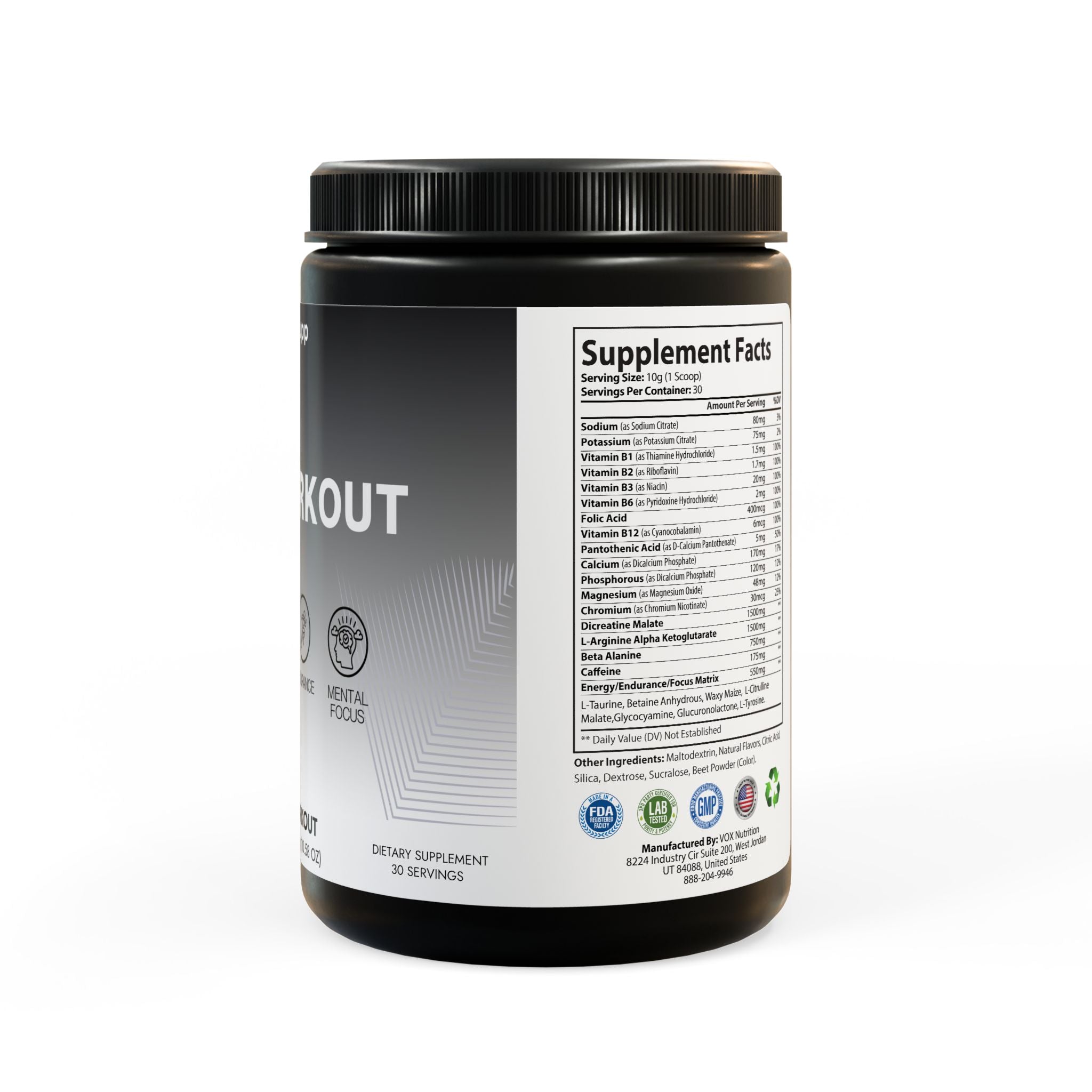 Pre-Workout Supplement, Watermelon (300g, 10.58oz)